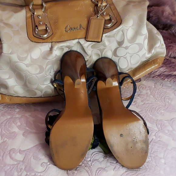 Sexy Denim Platform High Heels (Vintage) - Picture 10 of 15